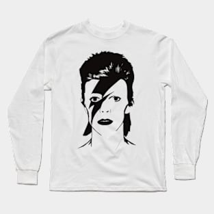 David Bowie Fan Artwork Long Sleeve T-Shirt